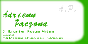 adrienn paczona business card